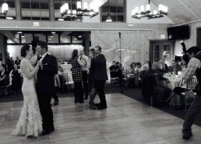  Photo of me taking a Photo of the Photographer during the first dance.   